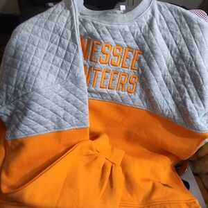 Pressbox Gray and Orange Kids Sweatshirt